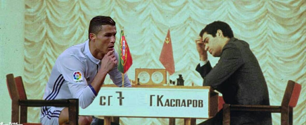 Cristiano Ronaldo jako hráč šachu