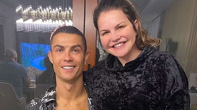 Ronaldo se svou sestrou.