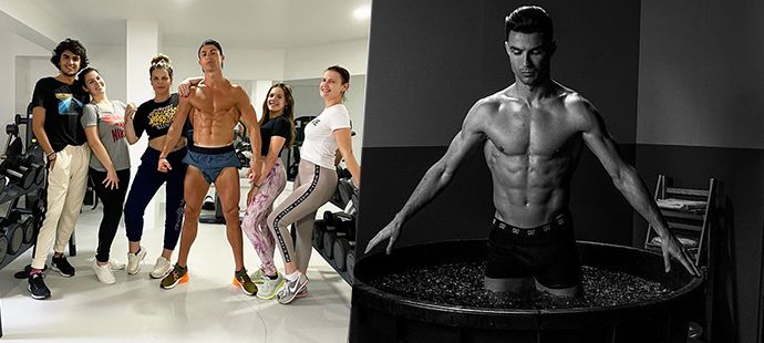 Cristiano Ronaldo se udržuje v kondici...