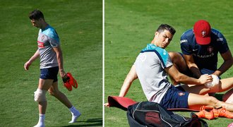 Ronaldo odkulhal z tréninku. Šíří se nepotvrzená zpráva: KONEC NA MS!