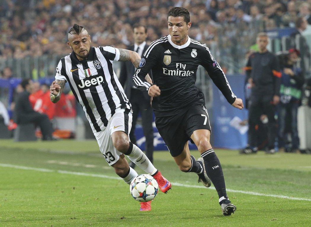 Útočník Realu Madrid Cristiano Ronaldo dal proti Juventusu gól