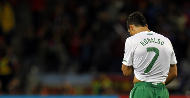 Zklamaný Cristiano Ronaldo Zklamaný Cristiano Ronaldo