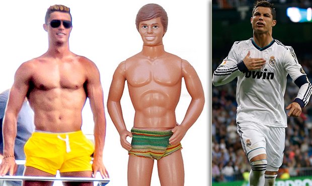Cristiano Ronaldo je tak vyrýsovaný, že v něm mnozí neznalci fotbalu viděli Kena od Barbie...