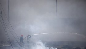 Požár ropného skladu na Kubě (9.8.2022)