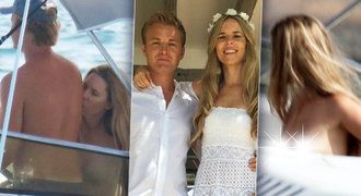 Hvězda F1 Rosberg s manželkou se rozvášnili: Striptýz na pláži, erotika na lodi!