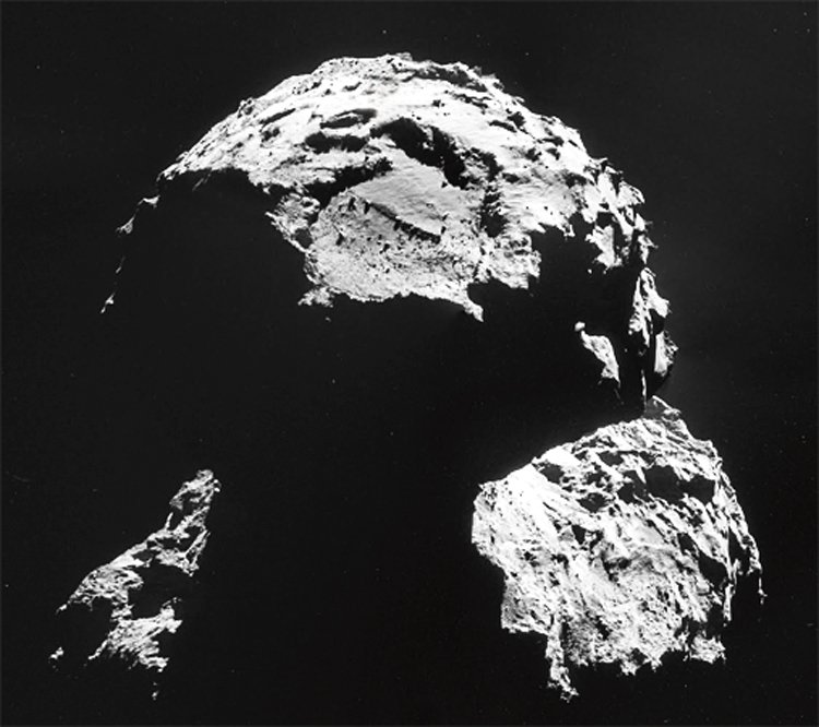 Rozmanitý povrch komety 67P/Čurjumov-Gerasimenko vědci rozdělili na geologické oblasti, které pojmenovali po egyptských bozích. S egyptologií jsou spojena i jména Rosetta a Philae