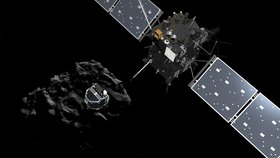 Vesmírný modul se odpoutal od sondy Rosetta