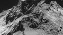 Snímky komety 67P/Čurjumov-Gerasimenko pořízené sondou Rosetta