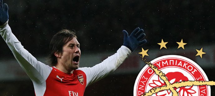 Záložník Arsenalu Tomáš Rosický odmítl nabídku Olympiakosu