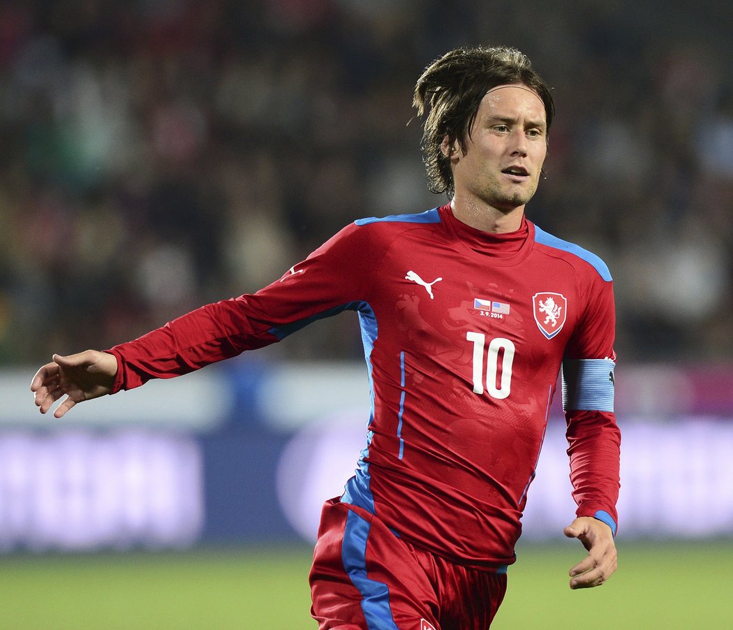 2014: Rosický při kvalifikaci na EURO 2016