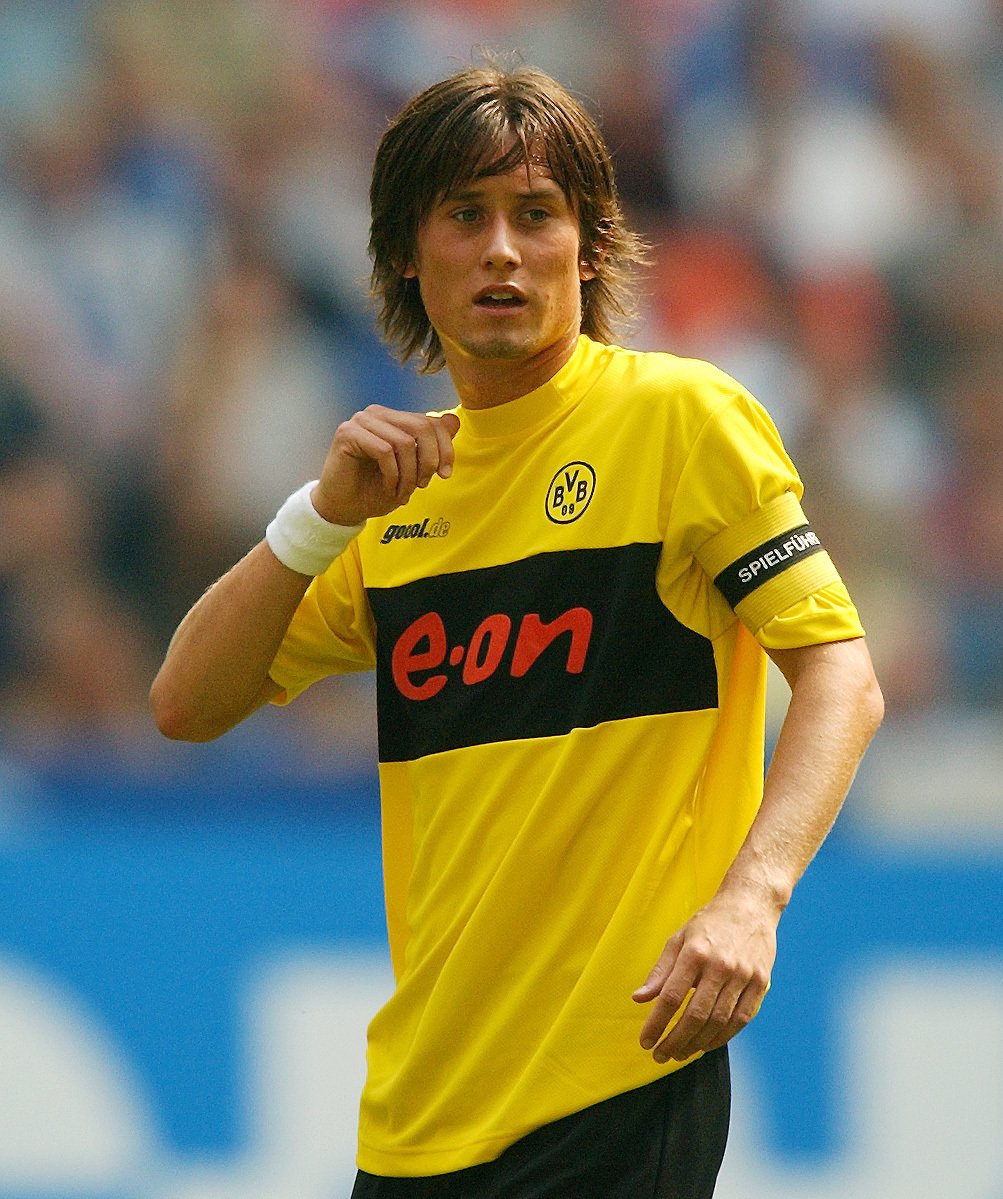 Rok 2003: Tomáš Rosický jako kapitán Dortmundu.