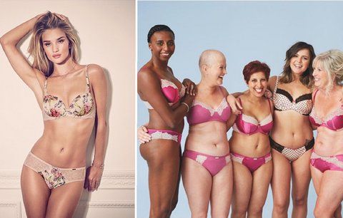 Rosie Huntington-Whiteley navrhla spodní prádlo pro ženy s rakovinou prsu