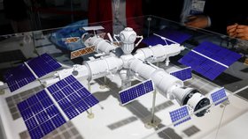 Model chystané ruské vesmírné stanice ROSS.