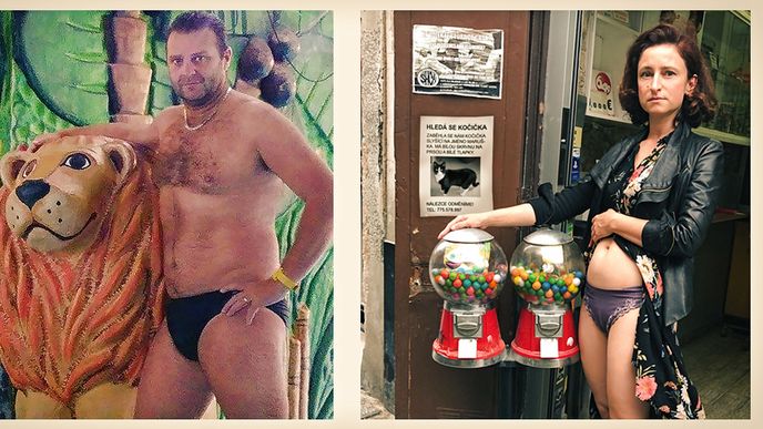 Sexy póza komunistické mlátičky Ondráčka Sexy póza komunistické mlátičky Ondráčka