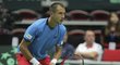 Český tenista Lukáš Rosol porazil v prvním utkání čtvrtfinále Davis Cupu Jo-Wilfrieda Tsongu