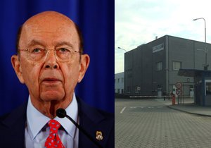 Americký ministr průmyslu a obchodu Wilbur Ross a jeho závod na Hodonínsku