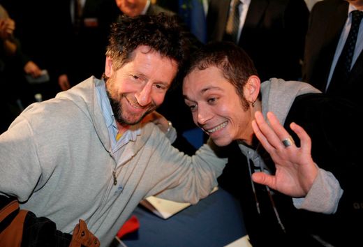 Valentino Rossi s milovaným tatínkem Grazianem Valentino Rossi s milovaným tatínkem Grazianem