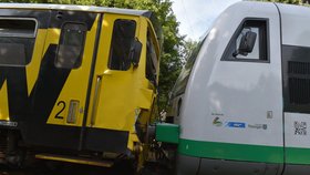 Srážka dvou vlaků u Rotavy na Sokolovsku