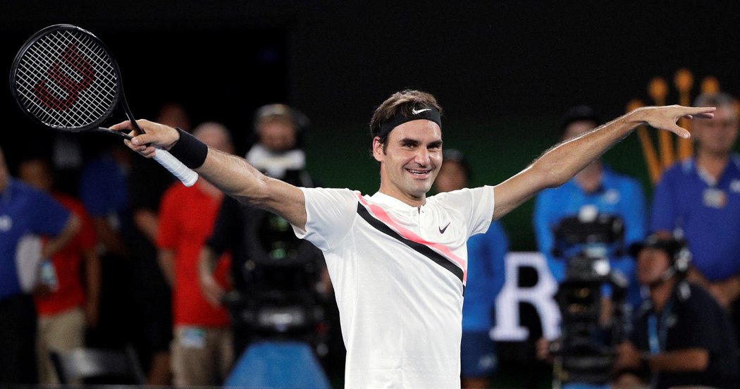 Roger Federer na turnaji v Rotterdamu