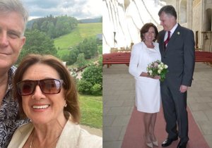 Marie s manželem Milanem oslavili šestileté výročí.
