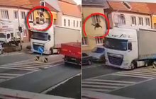 Horor v Rousínově: Kamion srazil údržbáře, letěl 10 metrů!