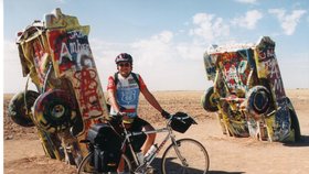 Poprvé projel Zdeněk Jurásek (50) Route 66 v roce 1998 na kole