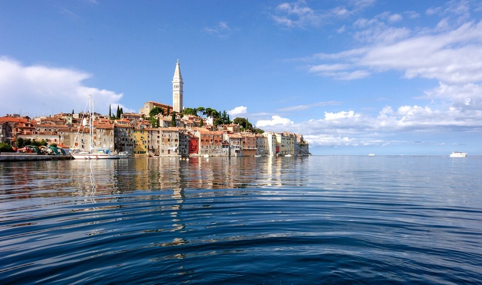 Rovinj na chorvatském poloostrově Istrie