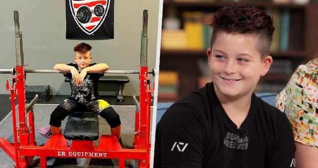 Nejsilnější desetiletý chlapec světa: Rowan zvedl kombinovaně 385 kg a sní 3000 kalorií denně