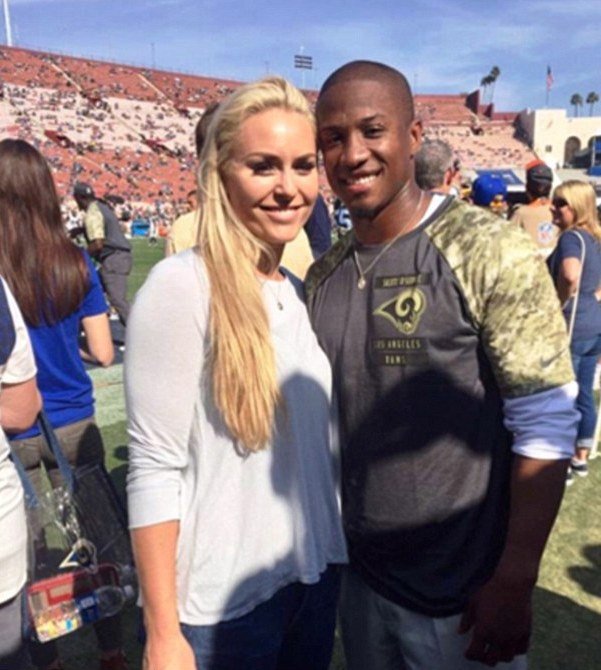 Lindsey Vonn (33) a Kenan Smith (36)