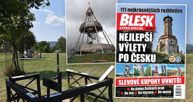 Inspirace na 111 výletů a desítky slev nejen na vstupné: Navštivte i nejnižší rozhlednu ČR