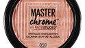 Rozjasňovač Master Chrome, Maybelline, odstín rose gold, 199 Kč