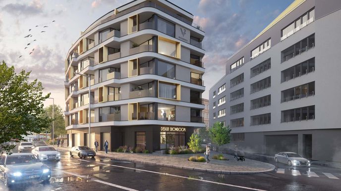 Vizualizace projektu V2 Rezidence. Vizualizace projektu V2 Rezidence.