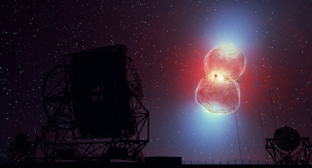 Vesmírná fotografie: Nova jako urychlovač částic