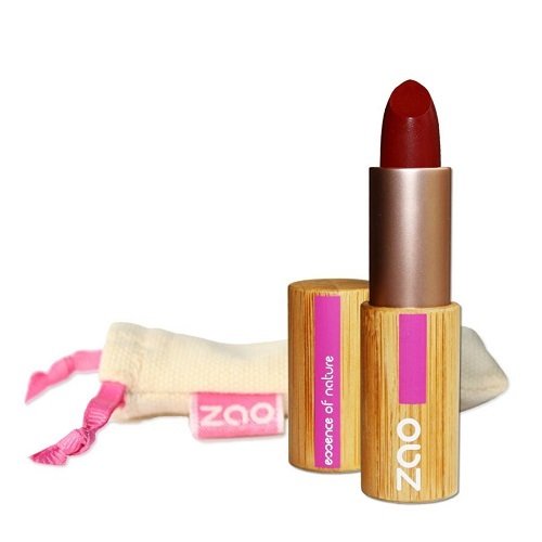 ZAO, matná rtěnka, odstín Dark Red, 467 Kč, koupíte na www.biooo.cz