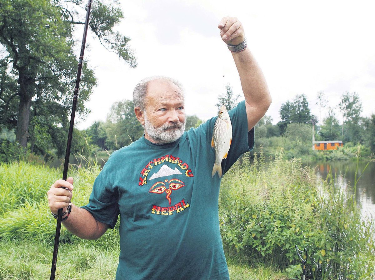 Tuhle rybku ulovil herec Rudolf Hrušínský na tři moučné červy.