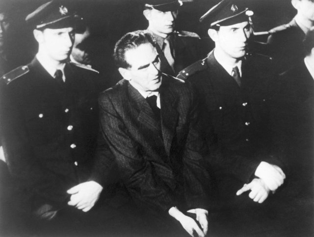 Rudolf Slánský během procesu.