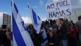 Protesty za propuštění rukojmích, vězněných Hamásem v Gaze (leden 2024)