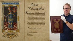 Sedmá plzeňská archiválie: Vzácný rukopis zdobí miniatury obrazů, které zmizely za války
