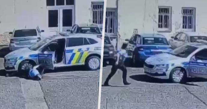 Policistku v Rumburku přejelo vlastní auto v areálu služebny.