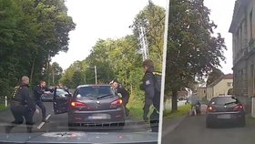 Policistům ujížděl v Rumburku zdrogovaný řidič.