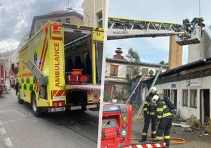 Ohnivé peklo v Brně na Rumišti: Zranili se tři policisté i hasič, pomohl hrdina z autoservisu