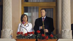 Rumunský prezident Klaus Iohannis s manželkou Carmen Iohannis