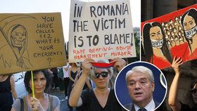 Kvůli brutálním vraždám dívek (†15 a †18) demonstrovaly stovky lidí: Rumunský ministr vnitra rezignoval.