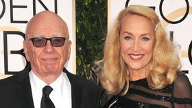 Rupert Murdoch se zasnoubil se svou partnerkou Jerry Hall.