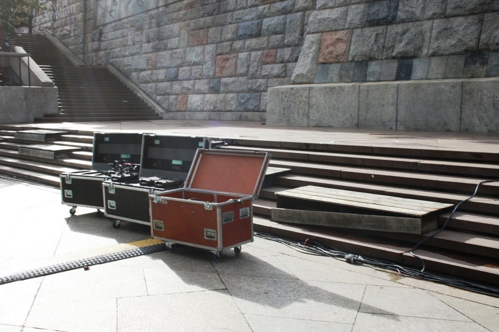 Takto vypadá příprava opery pod metronomem na Letné.