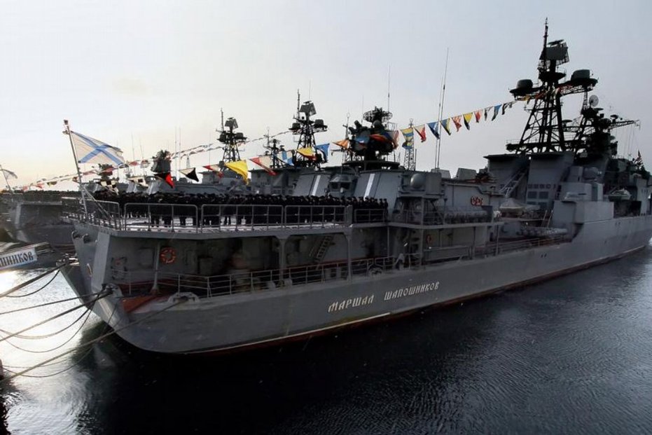 Ruská válečná loď Admirál Šapošnikov