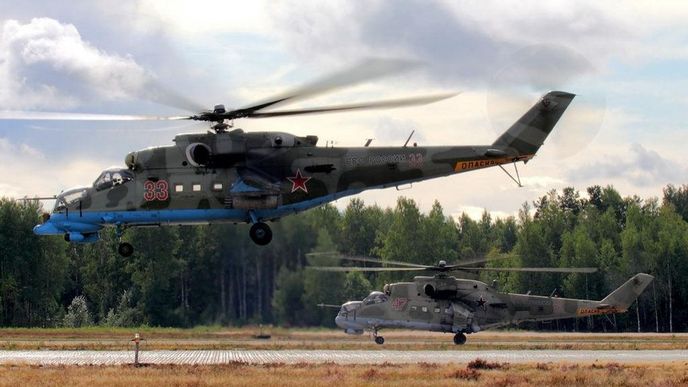 Ruské vrtulníky Mil Mi-24