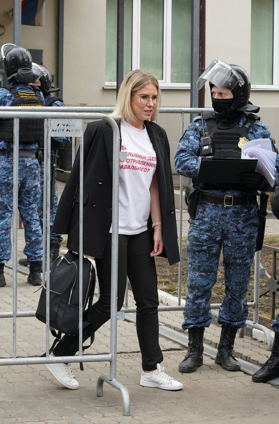 Spolupracovnice opozičníka Navalného Ljubov Sobolová