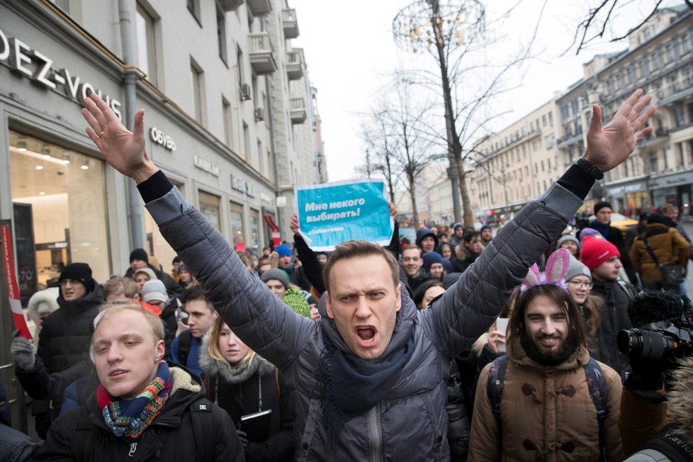 Alexej Navalnyj v roce 2018