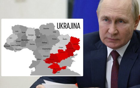 Čtyři oblasti Ukrajiny, které chce Rusko anektovat. 